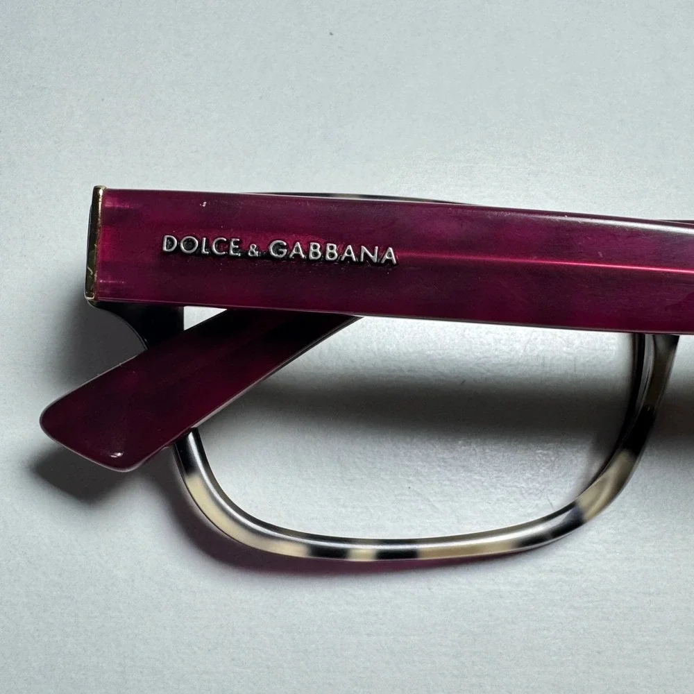 Dolce & Gabbana DG 3208 2882 Burgundy Leopard Print Eyeglasses Frames 52-17-140
